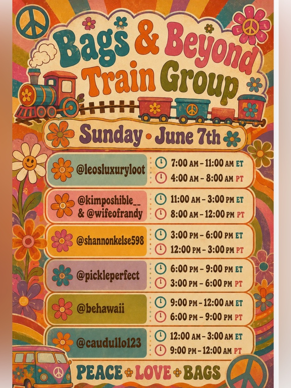Bags and Beyond Show, every SUNDAY starting at 8 am EST, Letβs do this! - Picture 3 of 13